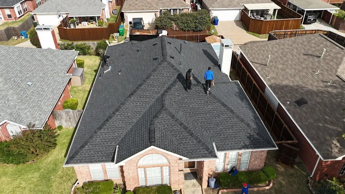 Slate & Tile Roof Repair work in progress on a Oroville property